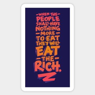 Eat the Rich Sticker